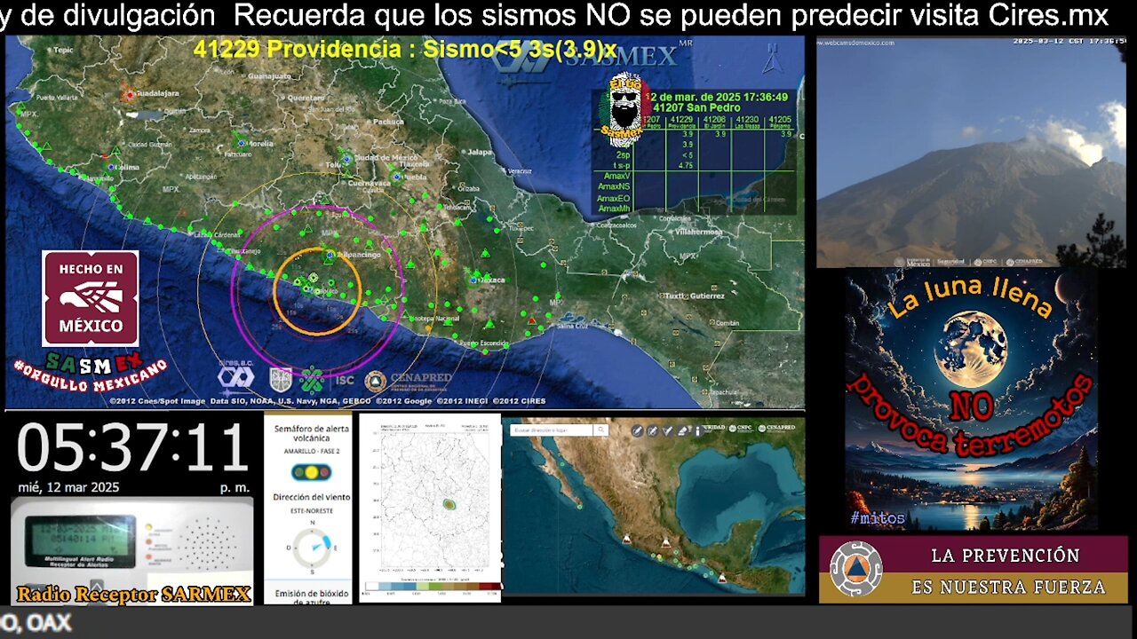 SISMO Magnitud 4.1 Loc. 26 km al NORESTE de ACAPULCO, GRO 12/03/25 #NoAmeritoAlerta