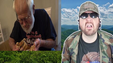 Angry Grandpa Vs Cheeseburger In A Can! (Vomit Alert) - Reaction! (BBT)