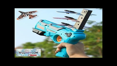 Children's Toys Airplane Launcher Children's Fun Foam Airplane Outdoor Parent-child Review