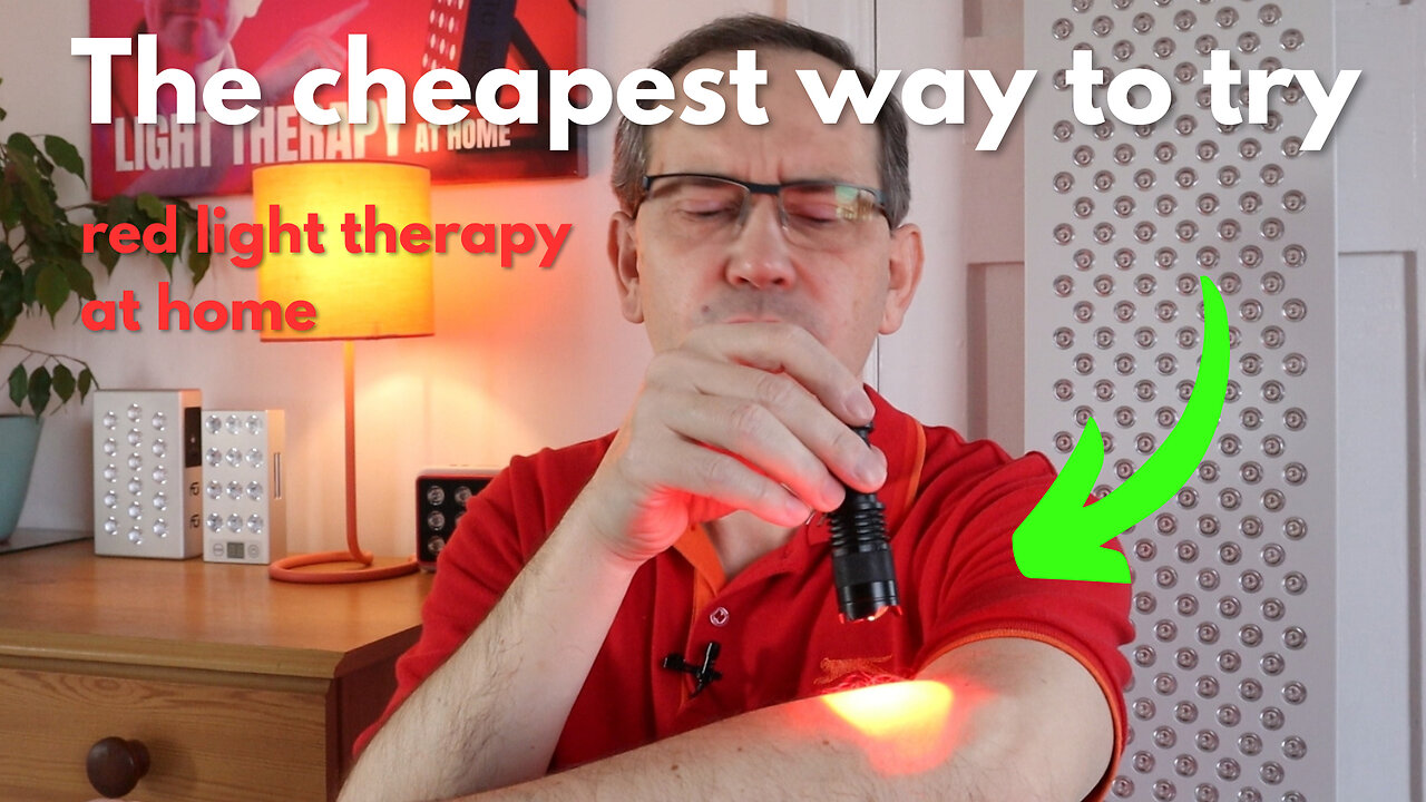 The cheapest way to try red light therapy at home is...