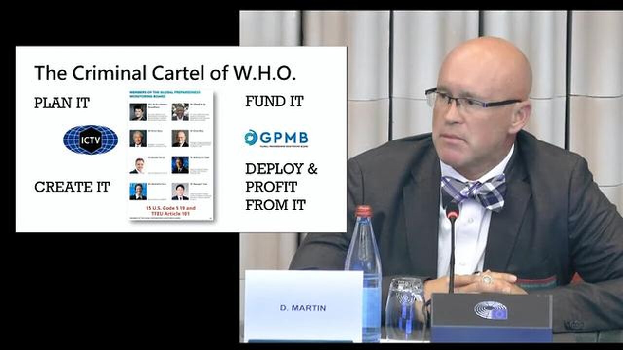 DR. DAVID MARTIN: "THE CRIMINAL CARTEL OF WHO" - WORLD HEALTH ORGANIZATION.