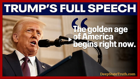 🇺🇸 🦅 President Donald J. Trump's January 20/2025 Inaugural Address