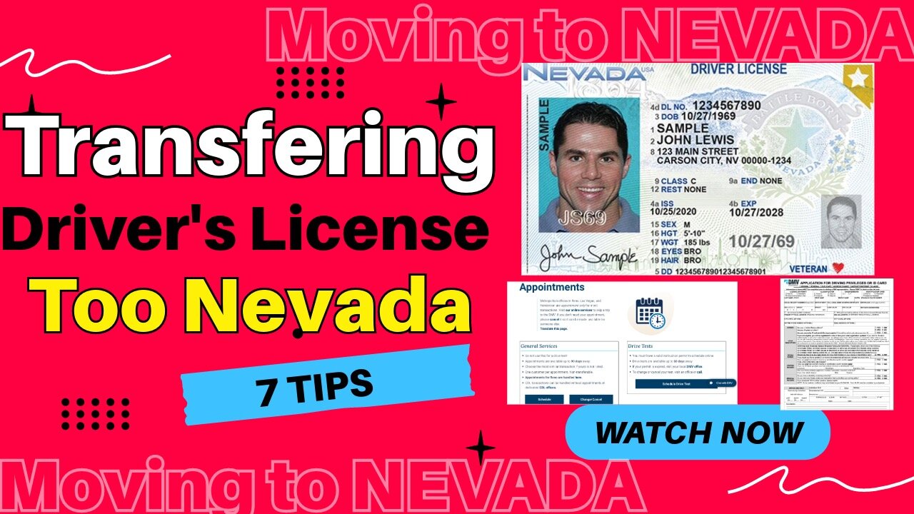 How to transfer your Driver's license to Nevada (moving from NJ to Las Vegas)