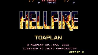 Hellfire Arcade Game, Toaplan Taito 1989, Longplay