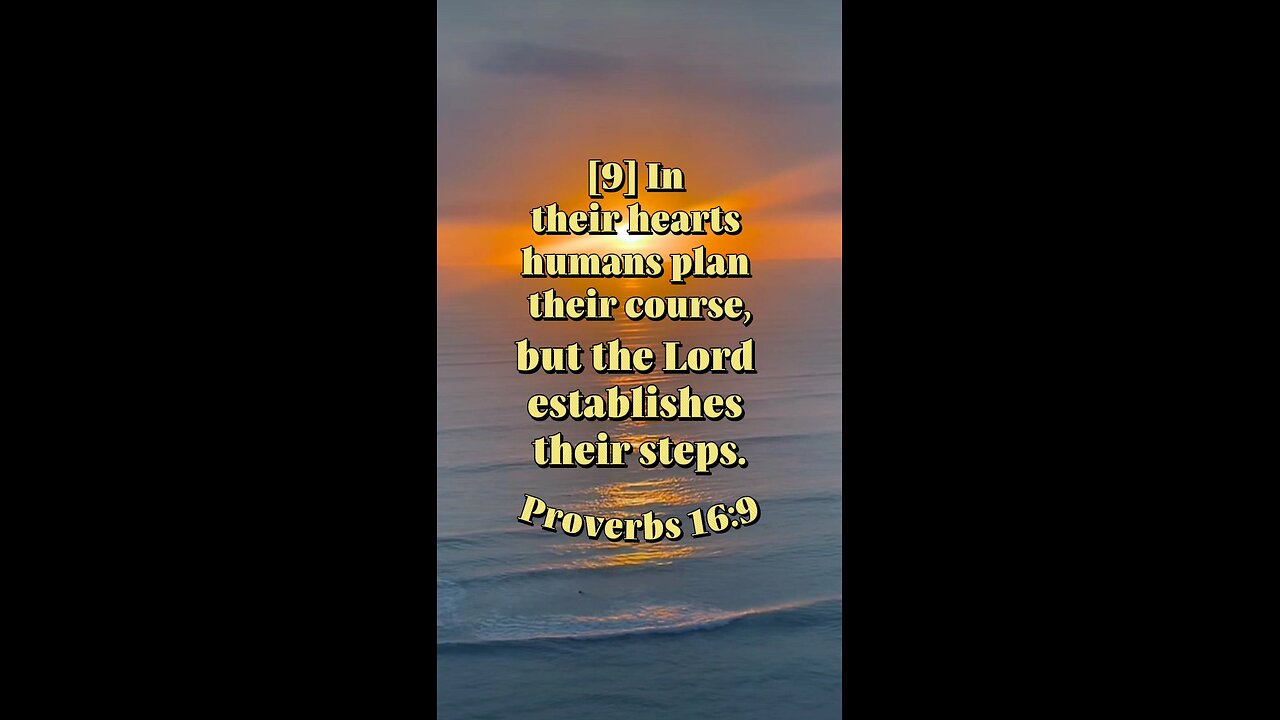 Proverbs 16:9 (NIV)