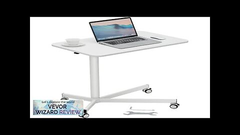 VEVOR Mobile Standing Desk 28.5"-44.2" Gas-Spring Height Adjustable Sit-Stand Desk 360 Review