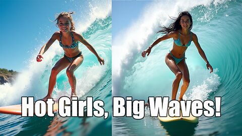 Wet, Wild & Riding Inside the Barrel: Hot Girls Conquering the Perfect Wave!