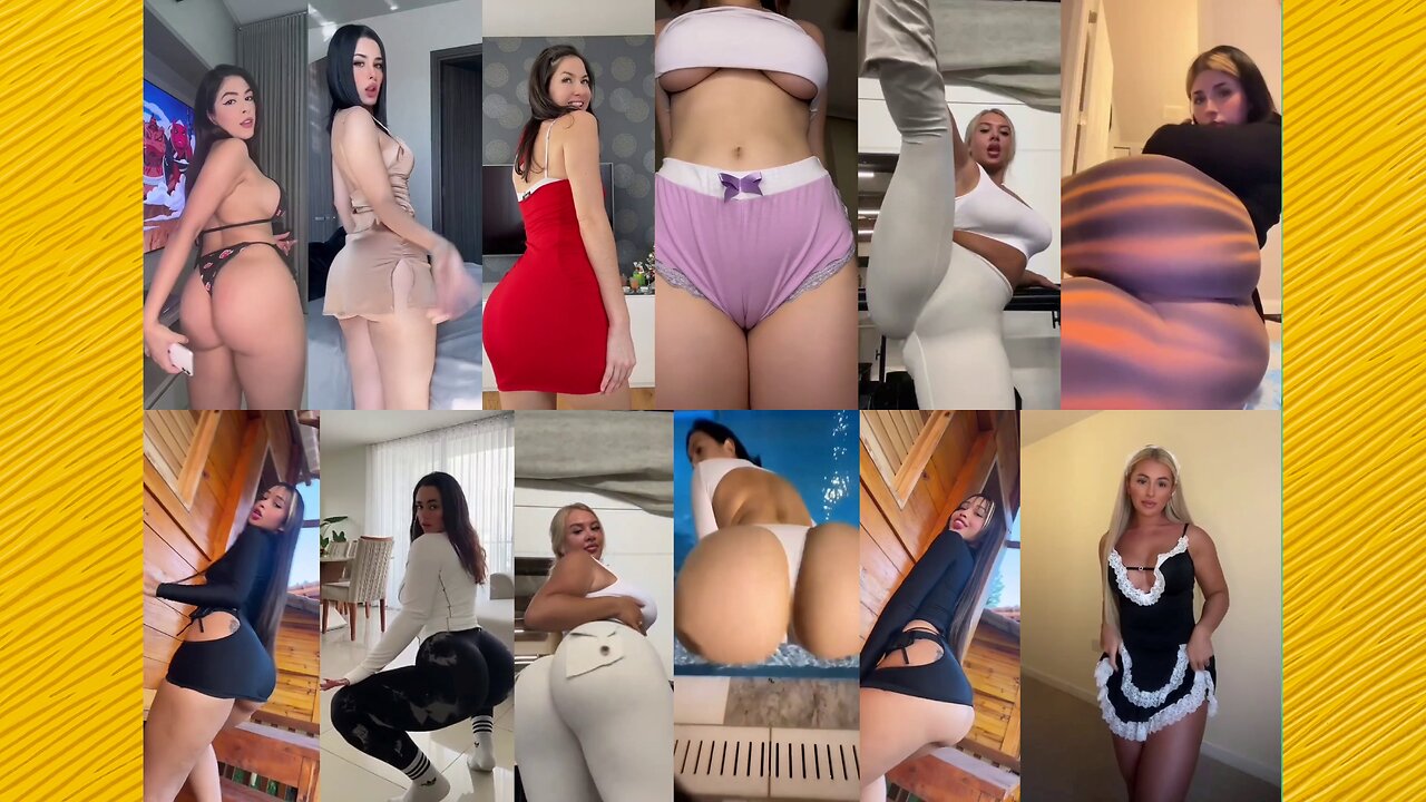 Ass compilation - Big bank tiktok challenge ❤️‍ClipchampGirls 2025