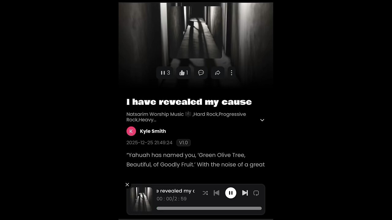 I have revealed my cause