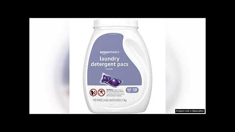 Amazon Basics Laundry Detergent Pacs, Lavender Scent, 120 Count Review