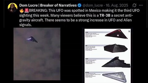 This UFO was spotted in Mexico [this is a TR-3B a anti-gravity aircraft]
