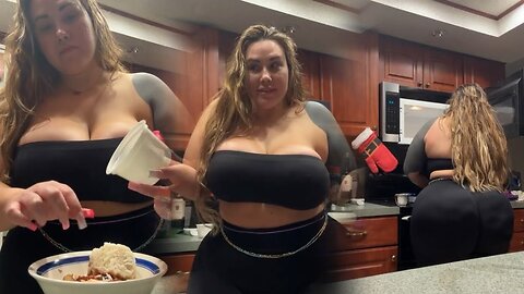 Mythiccal Confident BBW Model In The Kitchen Chill With Me During the Best Homey Kitchen Vibes