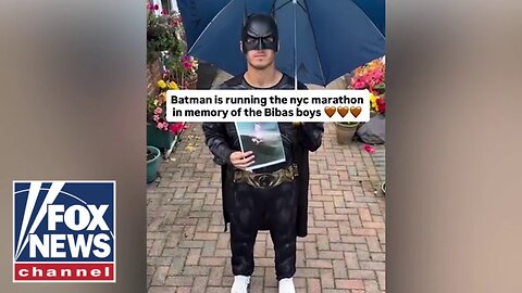 'Marathon Batman' running NYC marathon in honor of Bibas family