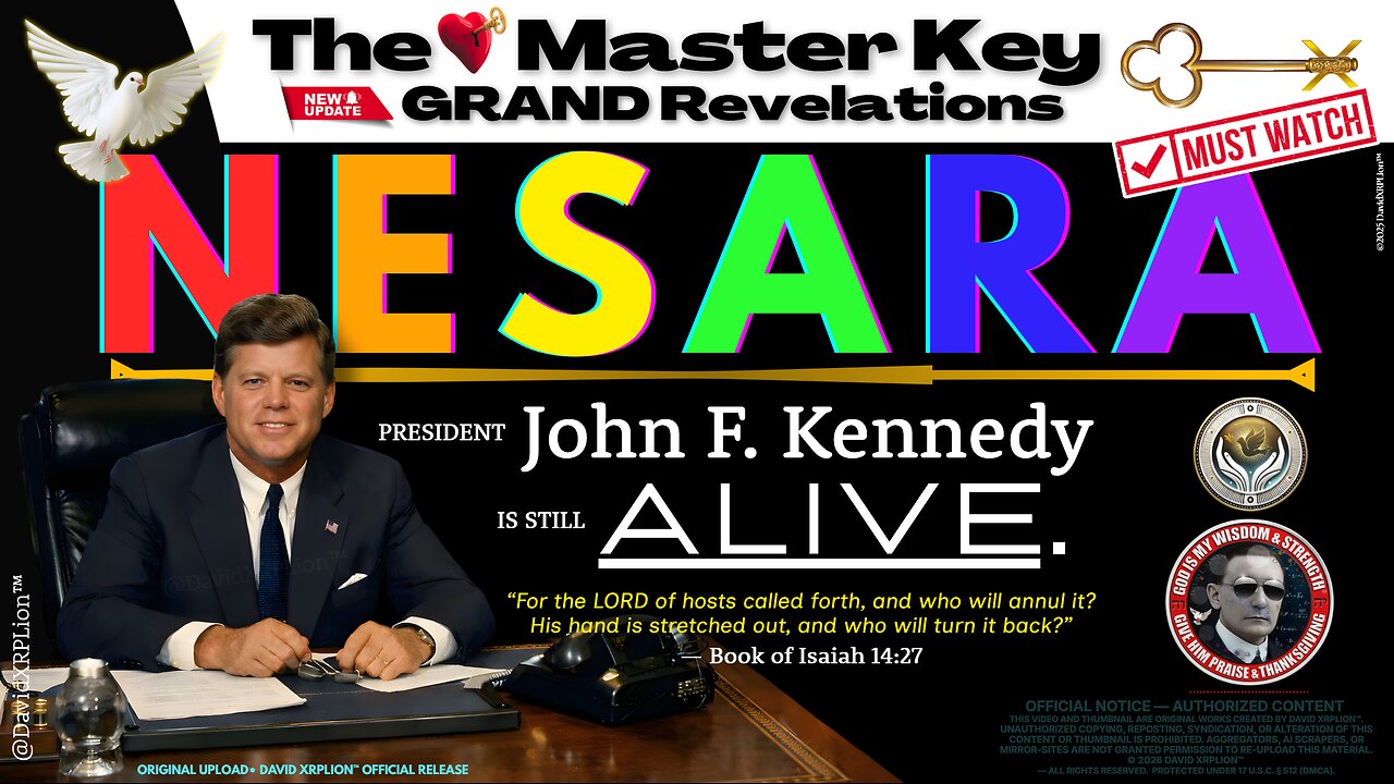 DavidXRPLion I'VE DECODED KENNEDY'S (REAL) SECRET LEGACY PLAN - IT'S NESARA Must Watch TRUMP NEWS
