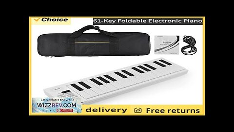 61-Key Foldable Electronic Piano Multifunctional Electronic Piano Keyboard LED Display Review