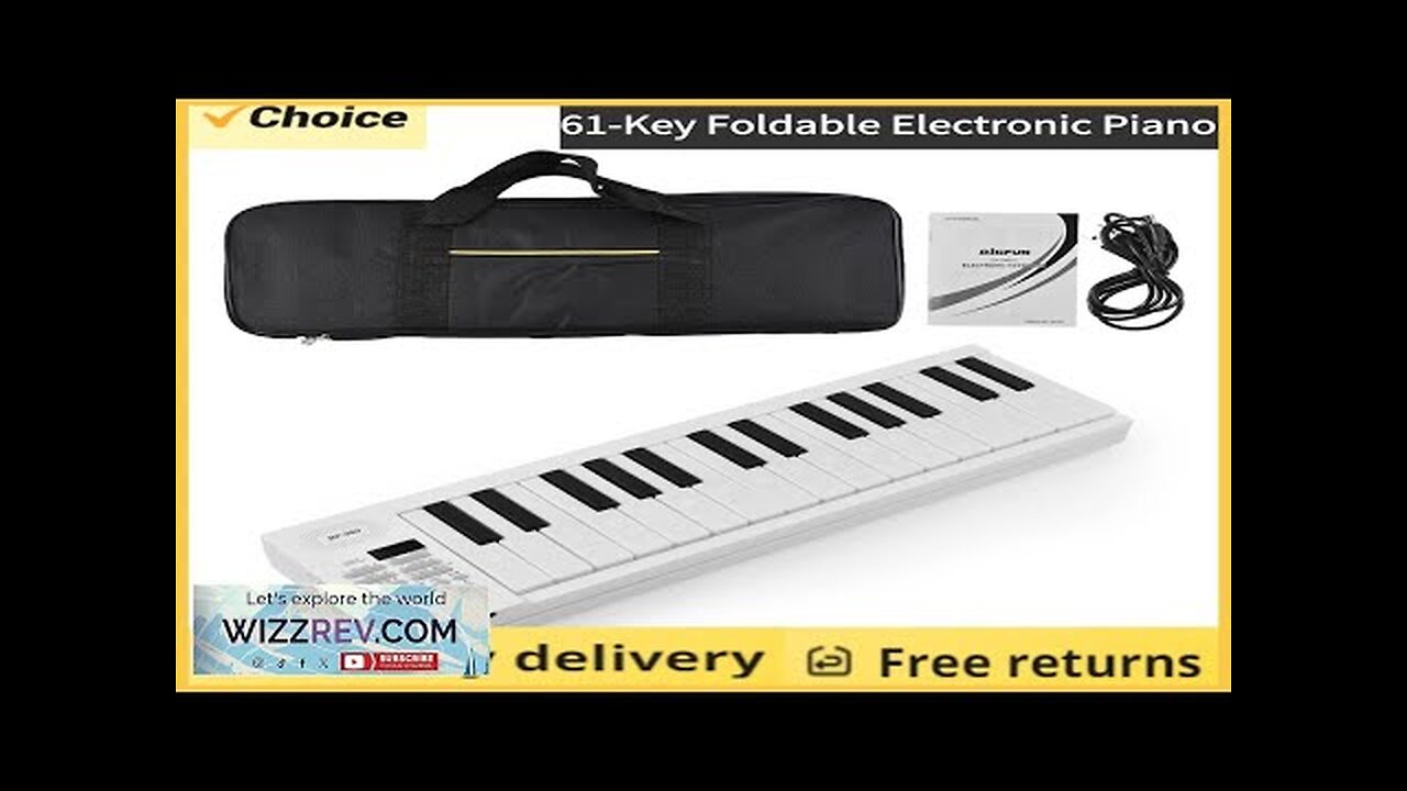 61-Key Foldable Electronic Piano Multifunctional Electronic Piano Keyboard LED Display Review