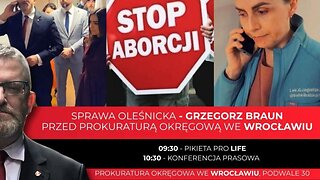 PILNE! Grzegorz Braun przesłuchiwany w prokuraturze ws. Ludobójstwa dzieci w RP?! Protest LIVE z Wrocławia!