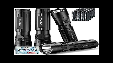 WdtPro 4 Pack LED Flashlights Bright Flashlight with 16 AAA Batteries Super Review