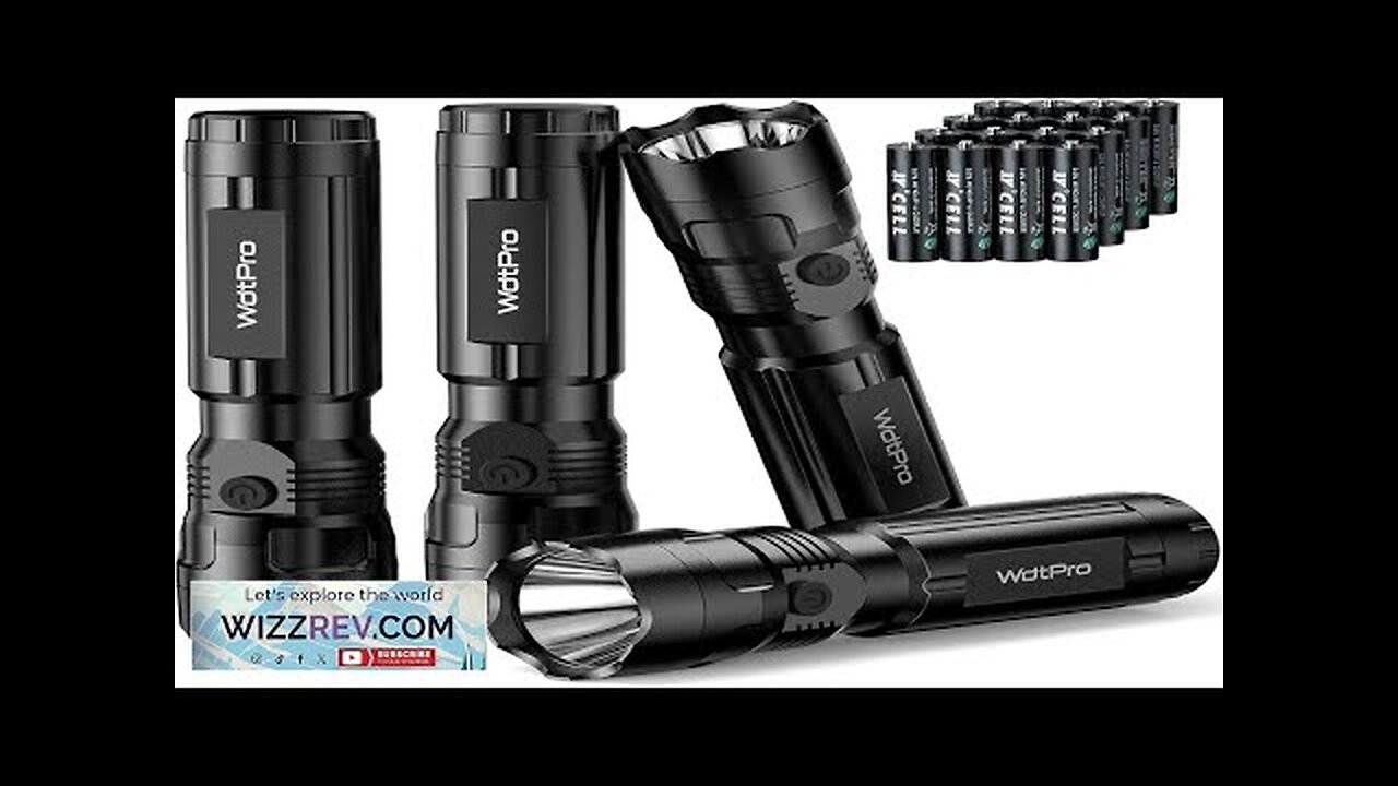 LETMY Rechargeable Flashlight – 800 Lumens Zoomable Mini Tactical Light With Clip, 3 Modes Memory Function, USB-C Fast Charge, IP65 Waterproof, Compact EDC For Camping Emergency Gift