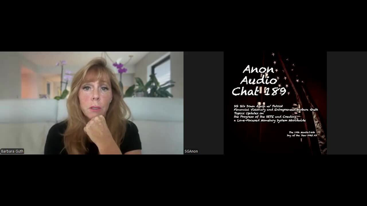 SG Sits Down Again w/ Patriot Financial Visionary Barbara Guth: Transcending the "Cabal" Money Matrix (10/17/2025)