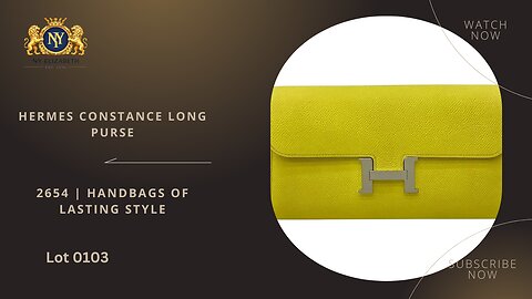 HERMES CONSTANCE LONG PURSE