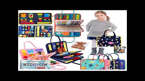 Busy Board Montessori Toys for Toddlers Sensory Toy Preschool Learning Educational Travel Review