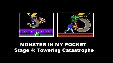 Monster In My Pocket (NES) Stage 4 Towering Catastrophe: No Death Full Level Speed Run