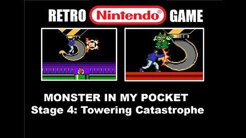 Monster In My Pocket (NES) Stage 4 Towering Catastrophe: No Death Full Level Speed Run