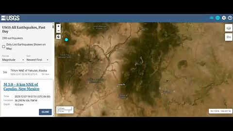 Did a Volcano Just Shake New Mexico? 12-8-1025