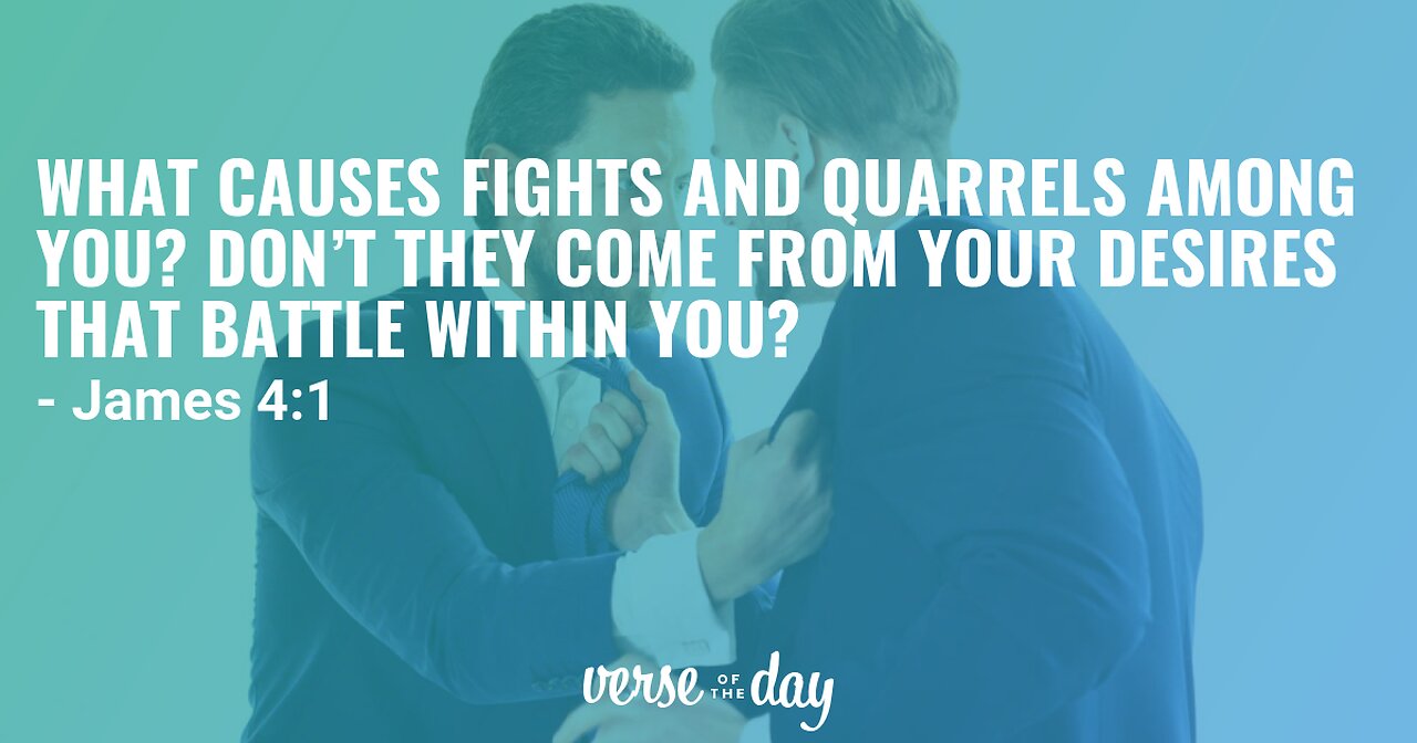 Wars and fighting in the church James 4:1-5