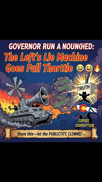 GOVERNOR RUN ANNOUNCED: The Left's Lie Machine Goes Full Throttle 😂🔥