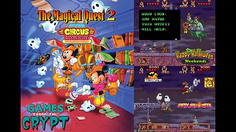 Games from the Crypt 2025 - Disney's Magical Quest 2: The Great Circus Mystery: Starring Mickey and Minnie (Super Nintendo Version) - Stage 3: The Haunted House (Reupload)