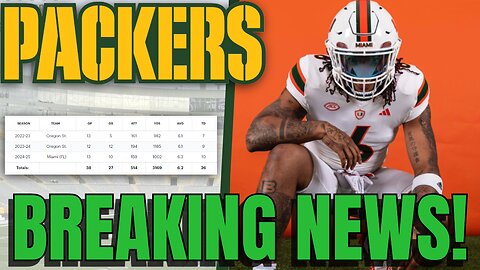 🔴 BREAKING NEWS! Packers Add Rookie Running Back — What It Means for the Depth Chart