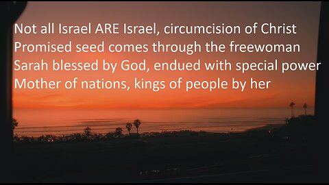 Who is Israel? Sarah & the promised seed