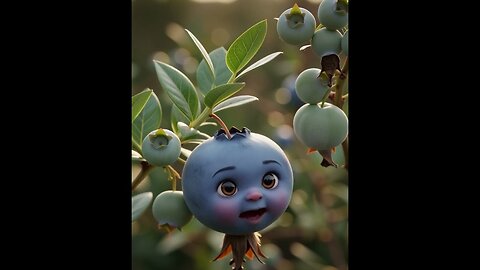 Blueberry Making Animal Sounds In Bush–Funny Cute Short