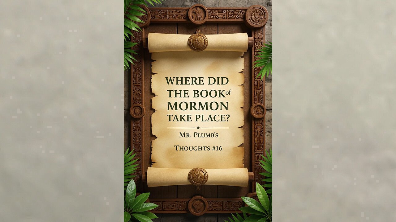 Where Did The Book of Mormon Take Place? Mr. Plumb’s Thoughts #16