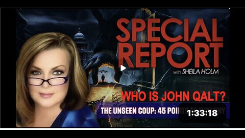 The Unseen Coup: 45 Points to Tyranny | Special Report With Sheila Holm. WHO IS JOHN QALT?