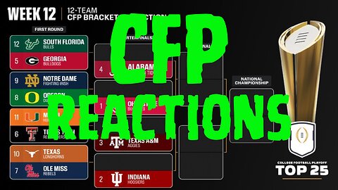 College Football Playoff Rankings: 2nd Release Reactions