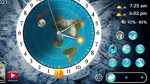 The Flat Earth Sun Moon & Zodiac Clock App for Android and Apple by DITRH! ✅