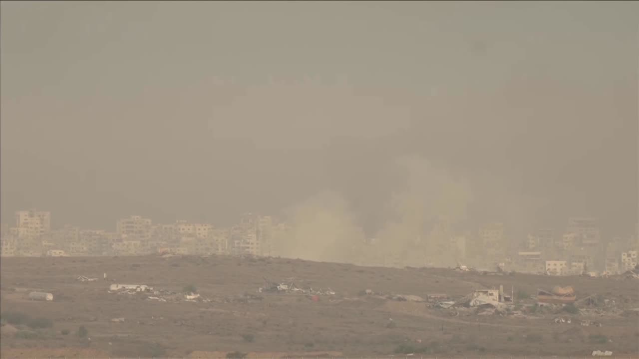 Explosions seen and heard in Gaza after Israel-Hamas deal