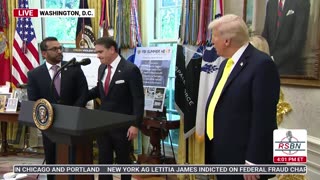 FULL: President Trump Hosts a Press Conference with FBI Director Kash Patel - 10/15/25