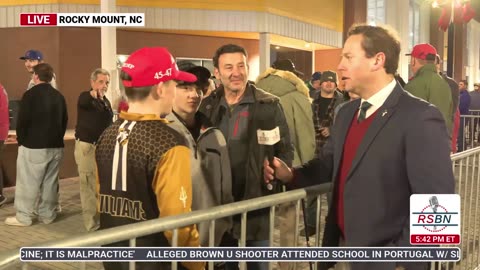 WATCH: Americans of All Ages Make their way to Rocky Mount, NC to see President Trump - 12/19/25