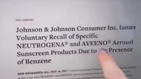 Johnson & Johnson Was Caught Adding Cancer Causing Carcinogens Into Their Sunscreens
