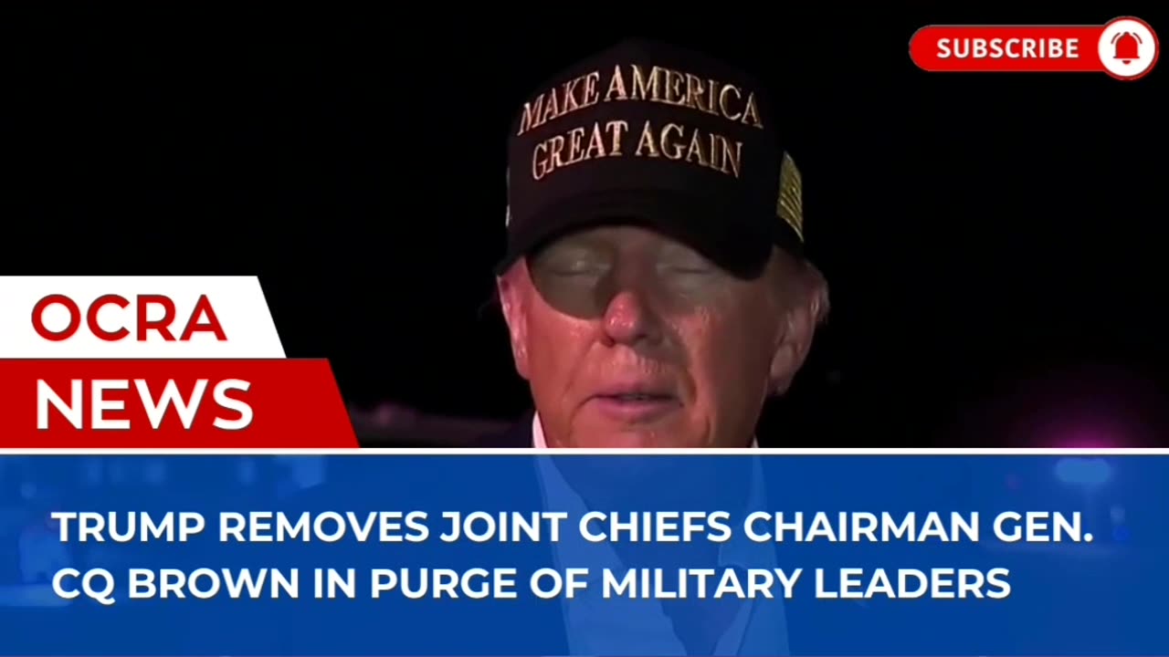 Trump removes Joint Chiefs chairman Gen. CQ Brown in purge of military leaders