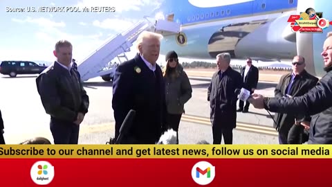 Trump Arrives in Asheville, North Carolina