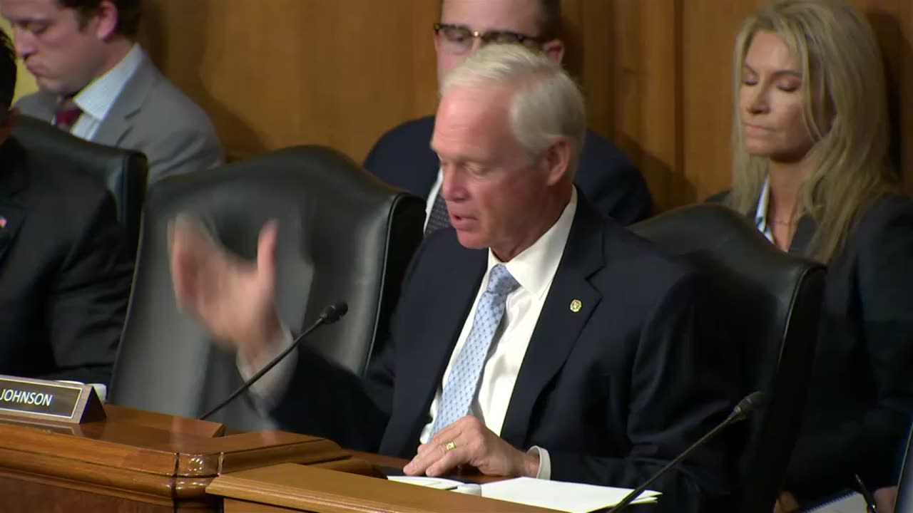 Senator Ron Johnson in Finance Committee Hearing 10.1.25