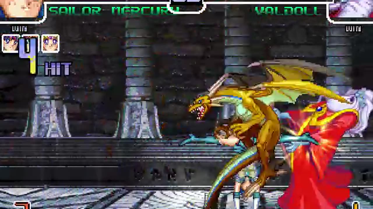 Sailor Moon, Sailor Mars, Sailor Mercury and Sailor Jupiter (Me) vs Valdoll