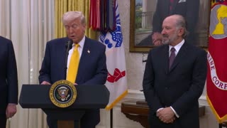 President Trump Participates in a Ceremonial Swearing In of Secretary of Commerce Howard Lutnick