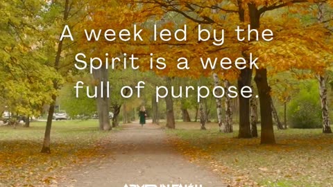 Don’t just go through the motions—go with the Spirit.