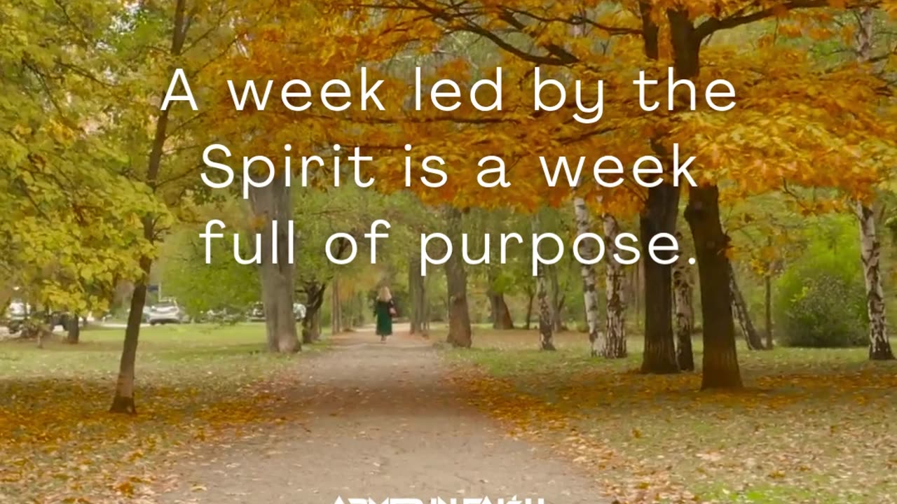 Don’t just go through the motions—go with the Spirit.